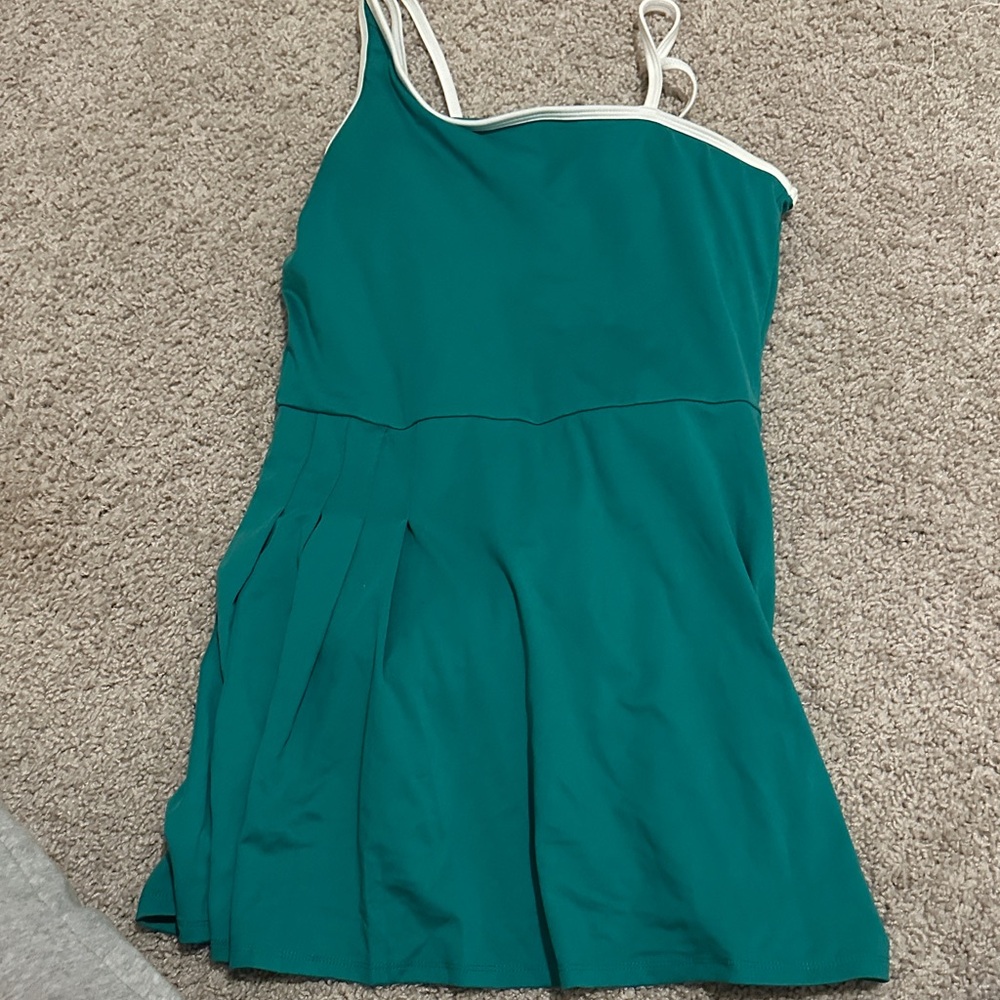 Target Teal Mini Dress with White Trim